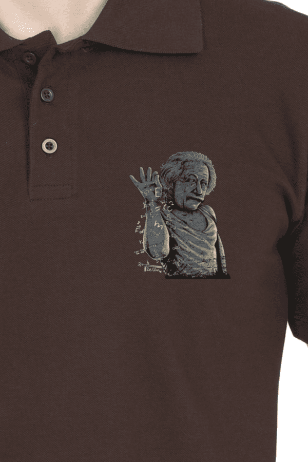 Einstein Embroidered Polo – Smart Style Meets Timeless Elegance - Image 7