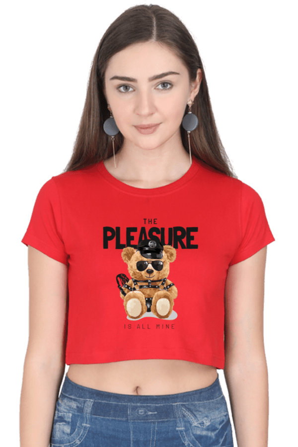 "Pleasure & Teddy" Crop Top – Cuteness Meets Comfort - Image 5