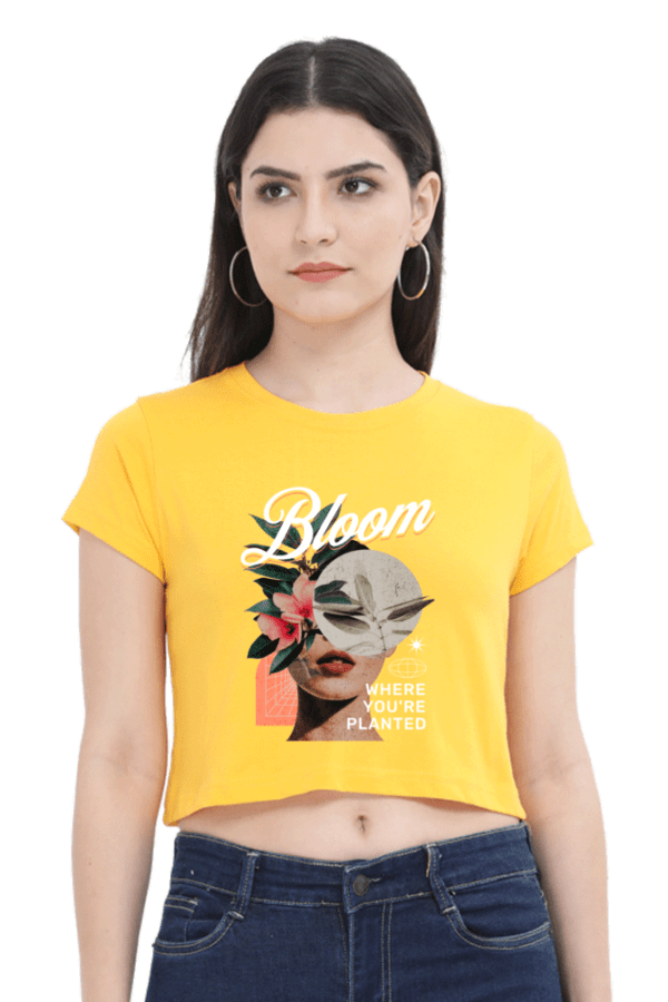 "Bloom Radiance" Crop Top – Flourish with Confidence - Image 4