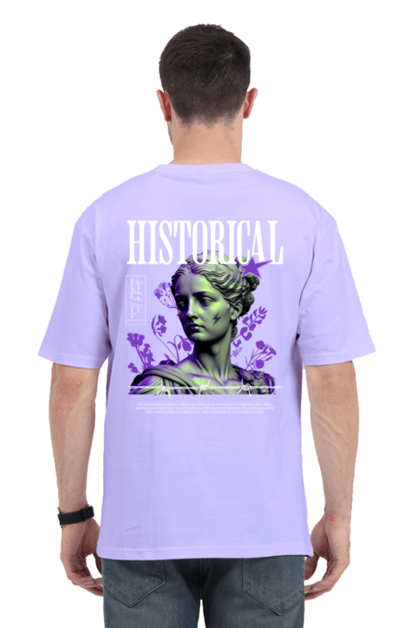 Aura Historic Oversized T-Shirt – Timeless Elegance with a Modern Edge - Image 2