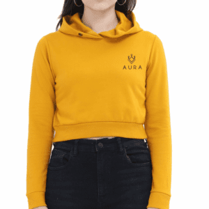 AURA SIGNATURE CROPPED HOODIE – BOLD, CLASSY & TIMELESS