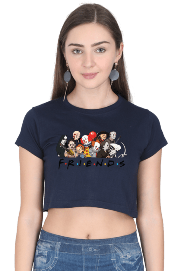 "Friends & Fools" Joker-Inspired Crop Top – Bold, Playful, Unforgettable - Image 8