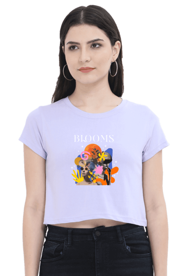 Aura "Bloom with Grace" Crop Top – Fresh, Feminine, and Fearless - Image 2