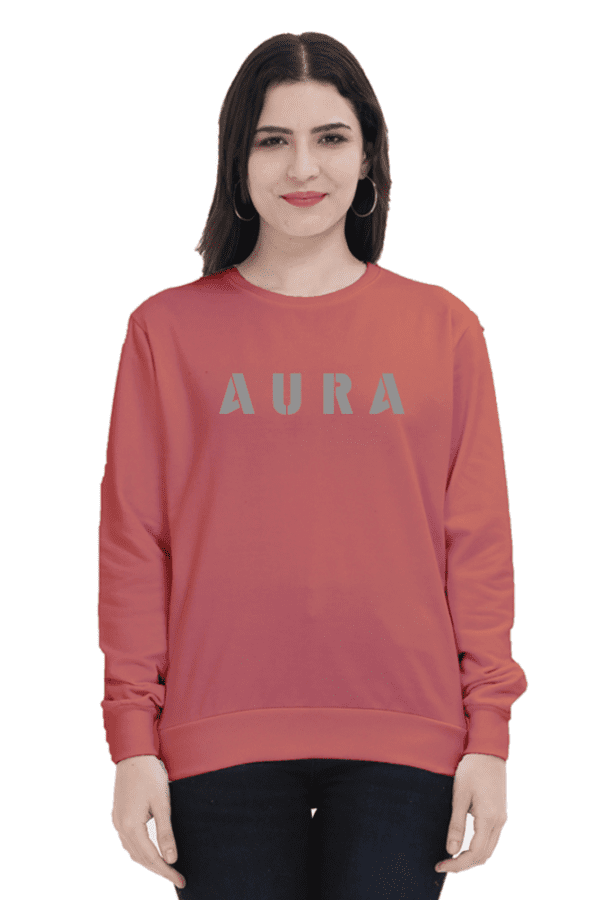 AURA Puff Grey Sweatshirt – Bold, Classy & Timeless - Image 3