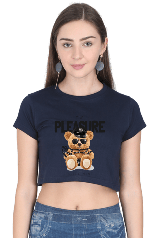 "Pleasure & Teddy" Crop Top – Cuteness Meets Comfort - Image 8