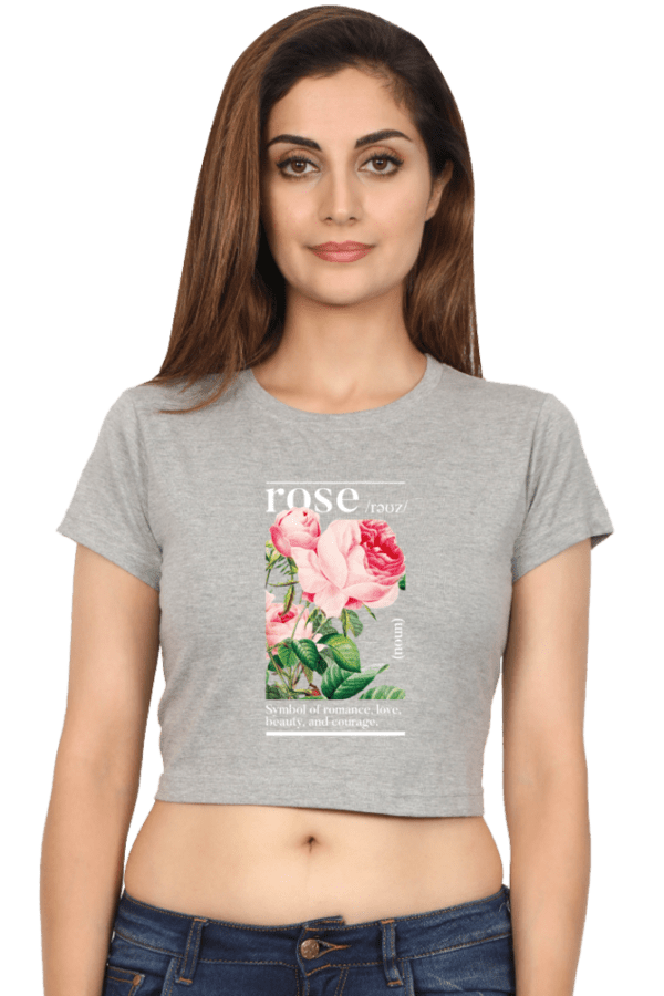 "Eternal Rose" Crop Top – Elegance in Bloom - Image 7