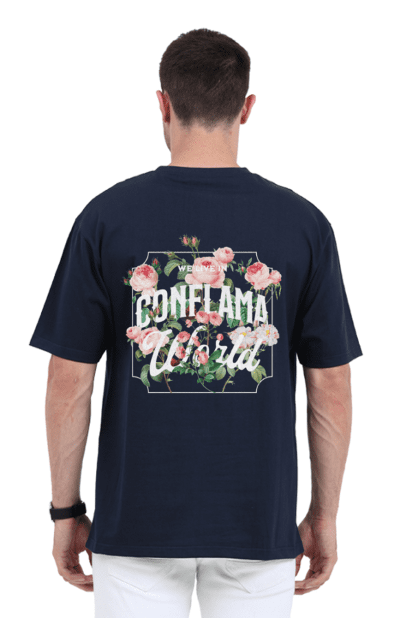 Relax California Oversized T-Shirt – Conflama World Floral Aesthetic - Image 5