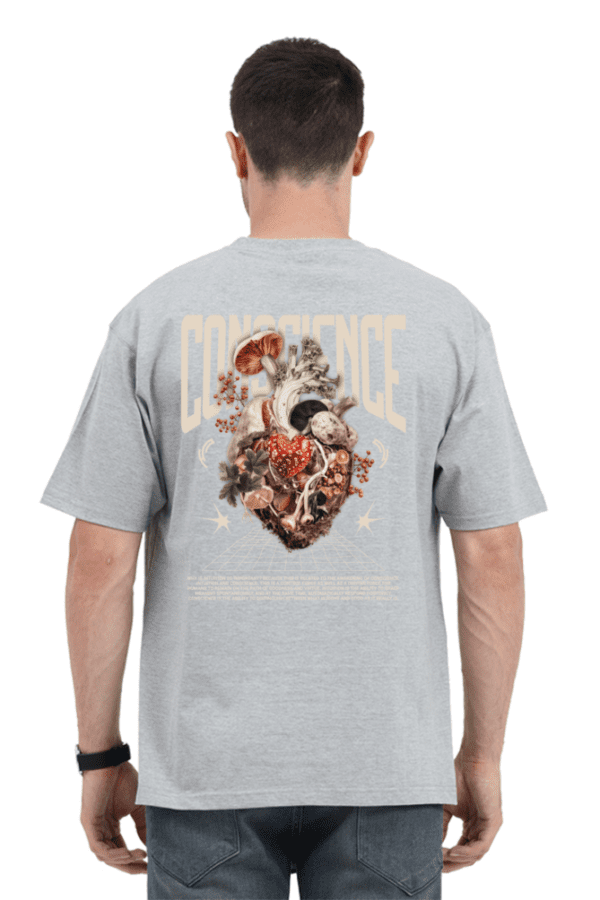 Conscience Heart Oversized Unisex T-Shirt – Bold & Premium Streetwear - Image 4