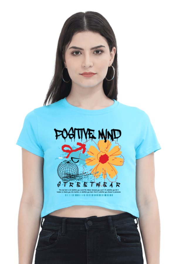 Positive Bloom: Mindset Crop Top - Image 6