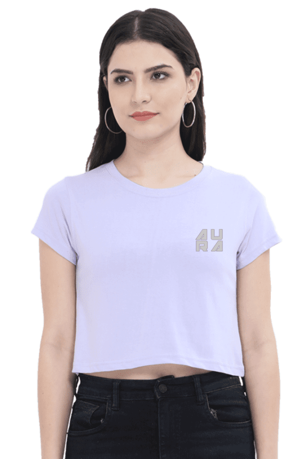 AURA EMBROIDERED – The Luxe Statement Crop Top - Image 2