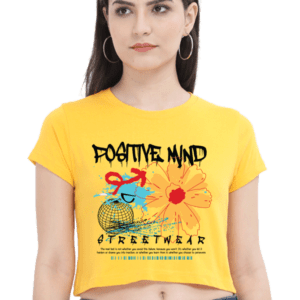 Positive Bloom: Mindset Crop Top