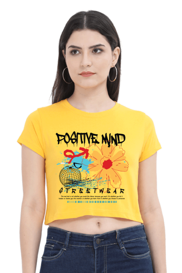 Positive Bloom: Mindset Crop Top