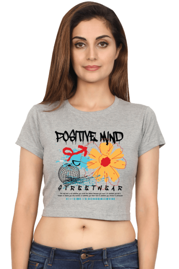 Positive Bloom: Mindset Crop Top - Image 7
