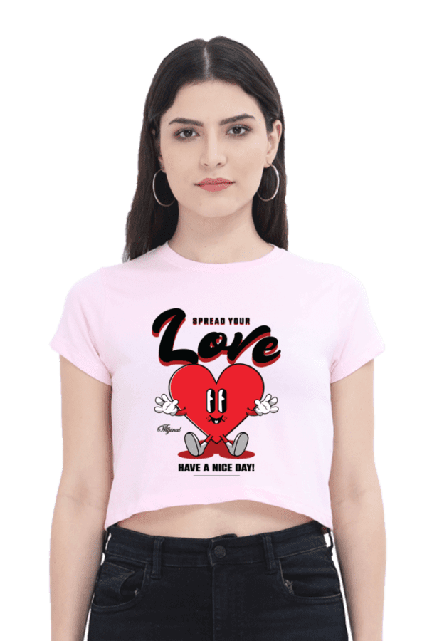 Heartfelt Love: The Ultimate Statement Crop Top - Image 3