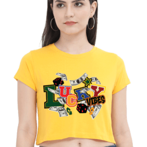 Lucky Vibes Crop – Cash in Confidence