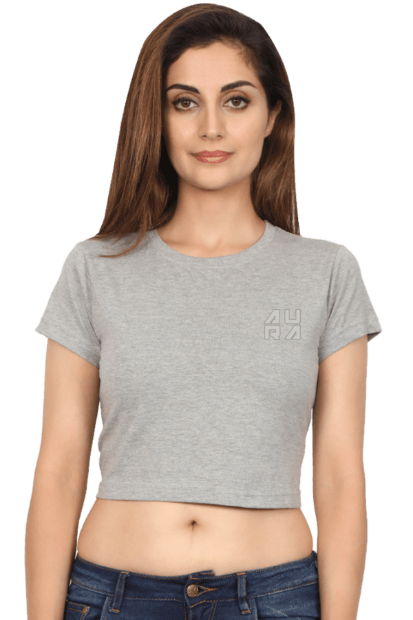 AURA EMBROIDERED – The Luxe Statement Crop Top - Image 7