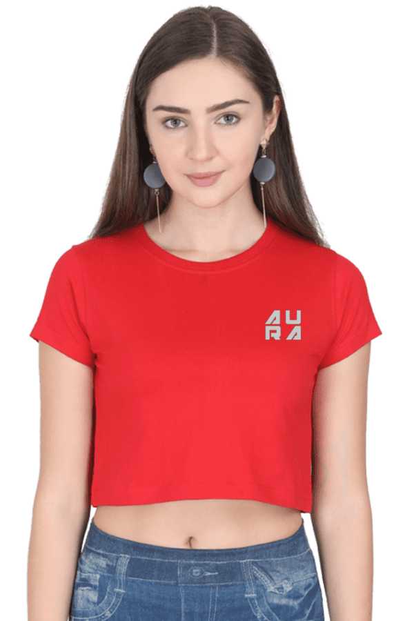 AURA EMBROIDERED – The Luxe Statement Crop Top - Image 5