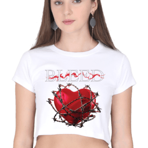 Rebel Heart: Spiked Love Crop Top