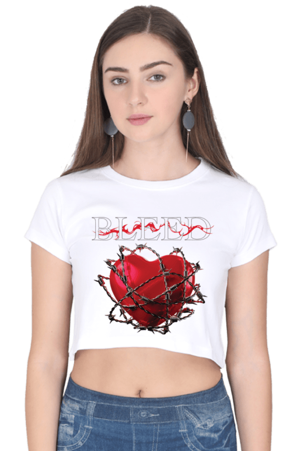 Rebel Heart: Spiked Love Crop Top