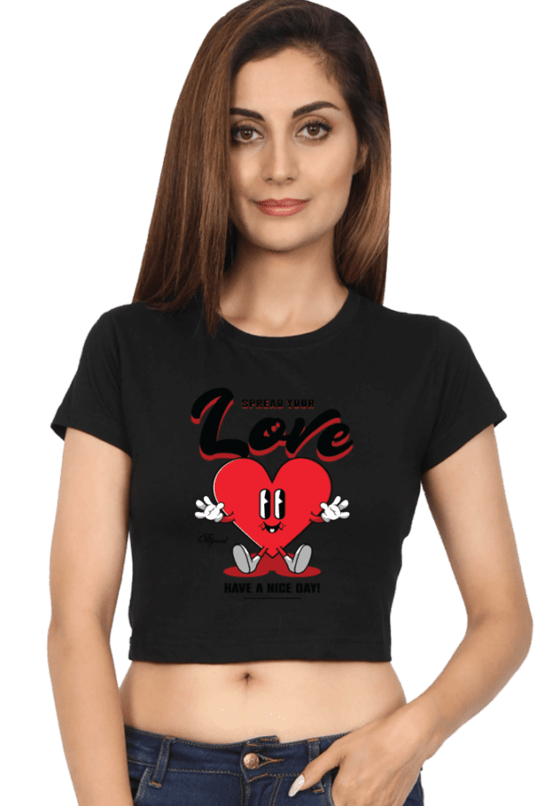 Heartfelt Love: The Ultimate Statement Crop Top - Image 8