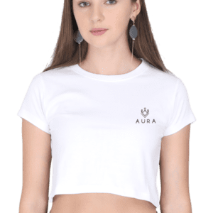AURA EMBLEM – The Signature Embroidered Crop Top