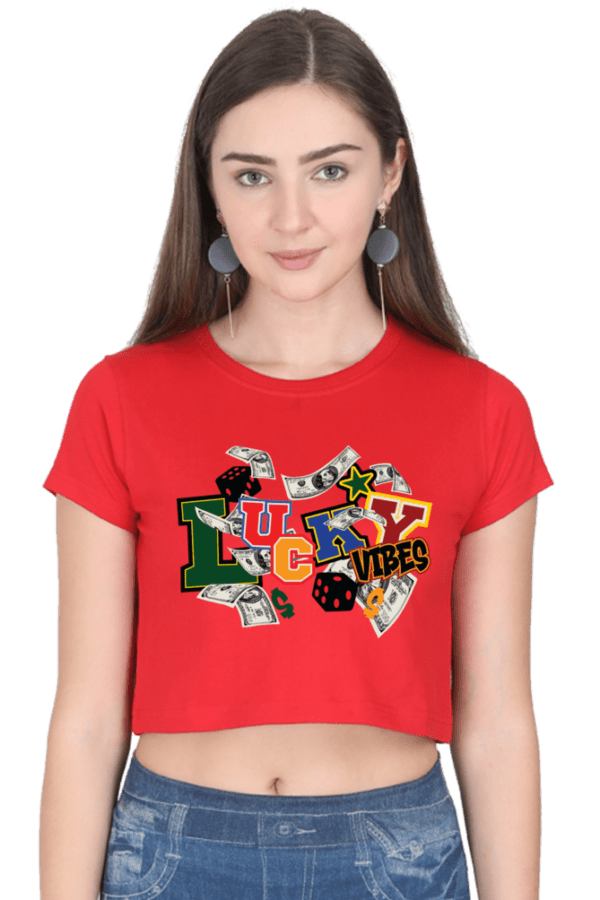 Lucky Vibes Crop – Cash in Confidence - Image 5