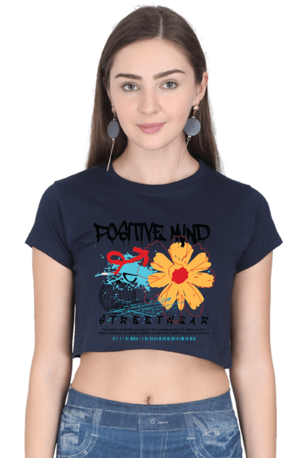 Positive Bloom: Mindset Crop Top - Image 8