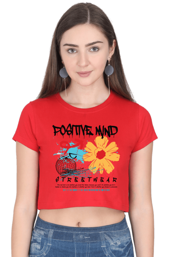 Positive Bloom: Mindset Crop Top - Image 5
