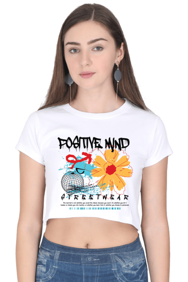 Positive Bloom: Mindset Crop Top - Image 10