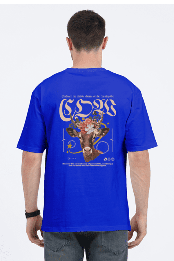 Divine AURA – The Spirit of Krishna-inspired cow in Wearable Art - Image 8