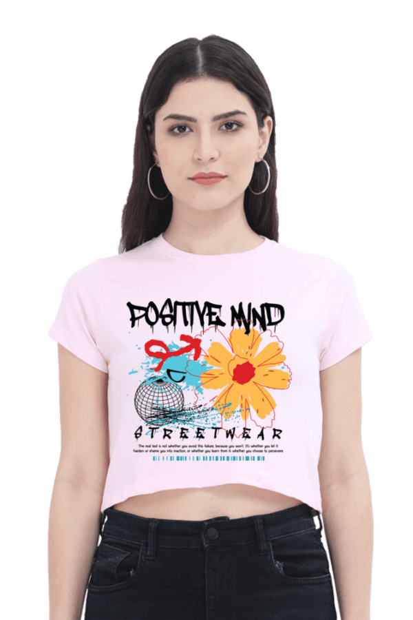 Positive Bloom: Mindset Crop Top - Image 3