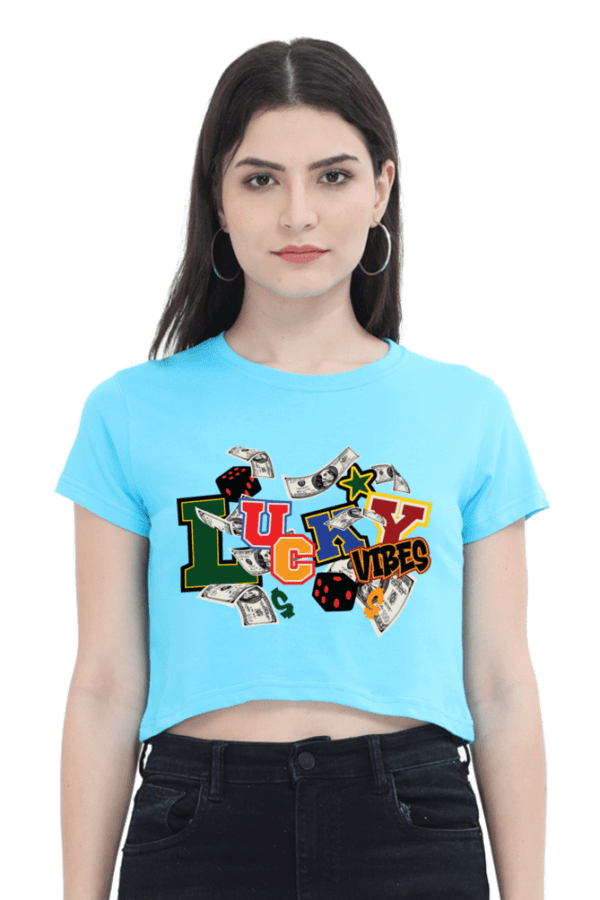 Lucky Vibes Crop – Cash in Confidence - Image 6