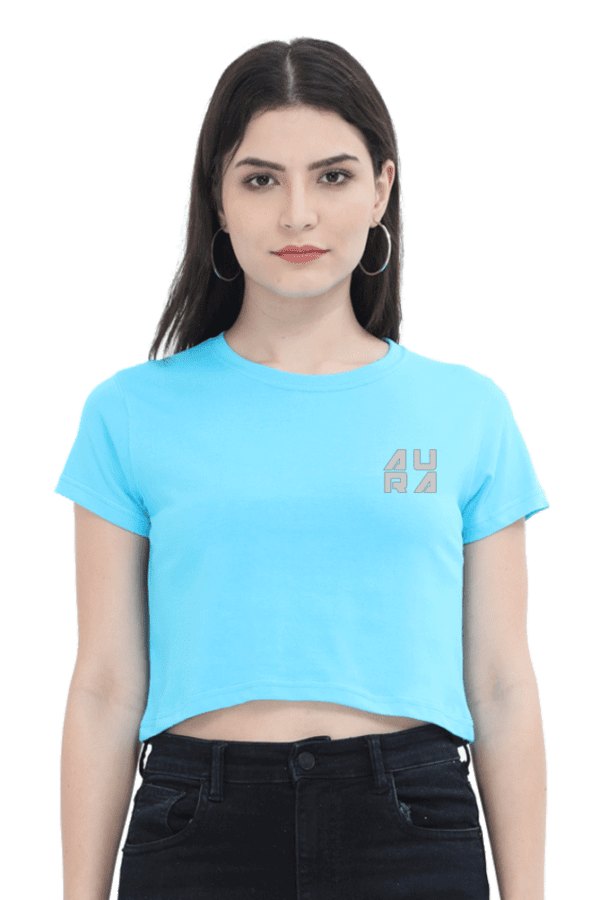 AURA EMBROIDERED – The Luxe Statement Crop Top - Image 6