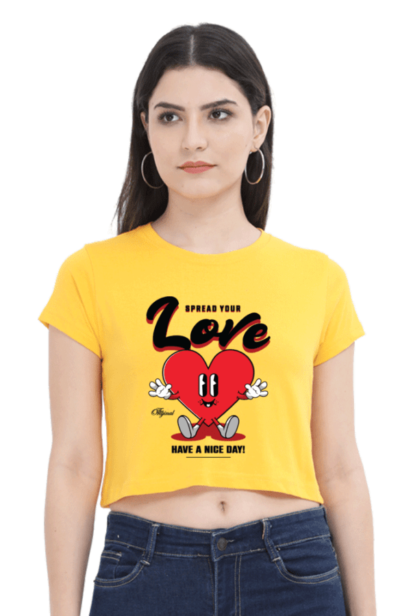 Heartfelt Love: The Ultimate Statement Crop Top - Image 4