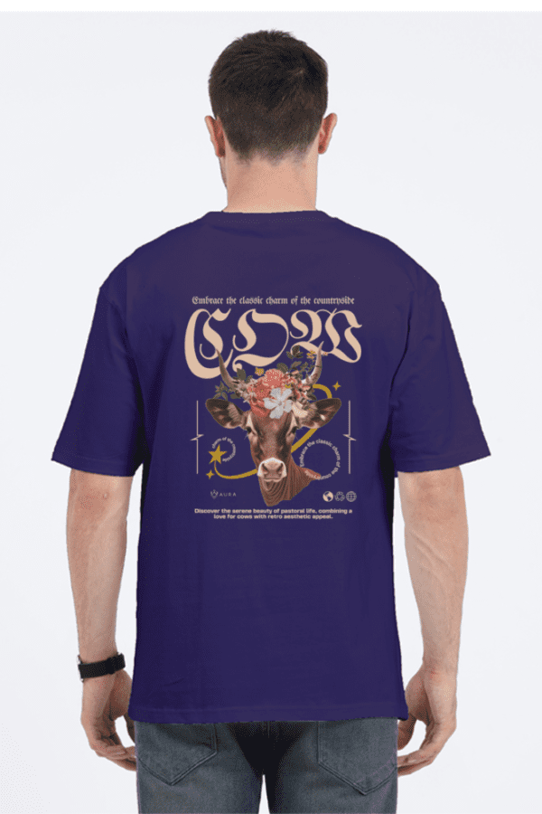 Divine AURA – The Spirit of Krishna-inspired cow in Wearable Art - Image 5