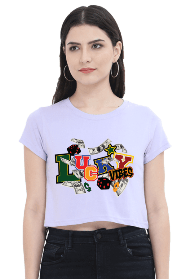 Lucky Vibes Crop – Cash in Confidence - Image 2