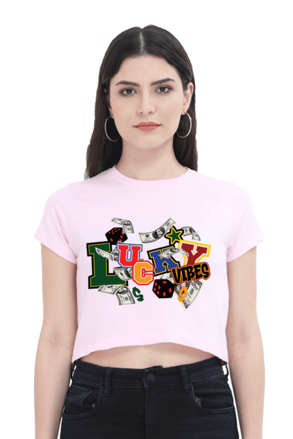 Lucky Vibes Crop – Cash in Confidence - Image 3