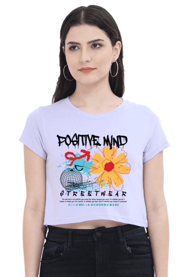 Positive Bloom: Mindset Crop Top - Image 2