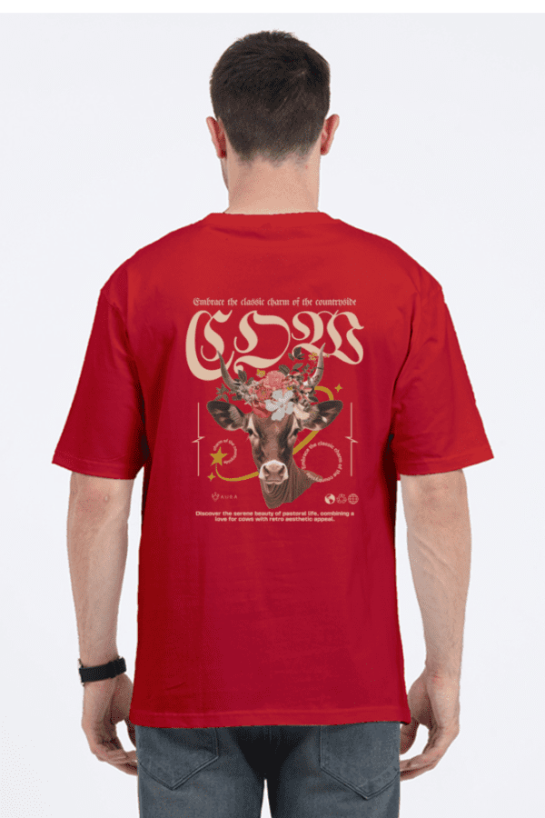 Divine AURA – The Spirit of Krishna-inspired cow in Wearable Art - Image 7