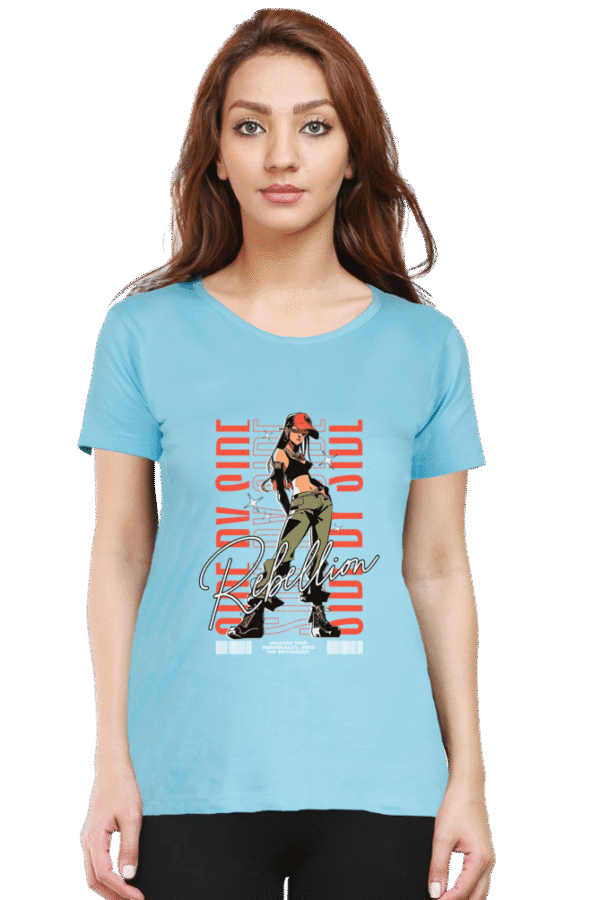 "Rebellion" Graphic with Girl Design - Image 8