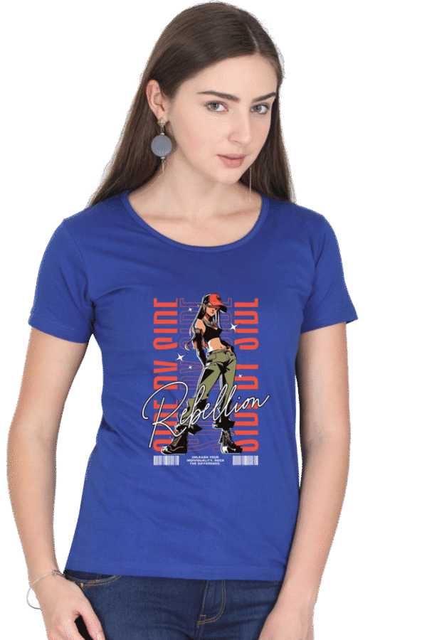 "Rebellion" Graphic with Girl Design - Image 7
