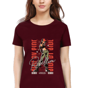 "Rebellion" Graphic with Girl Design