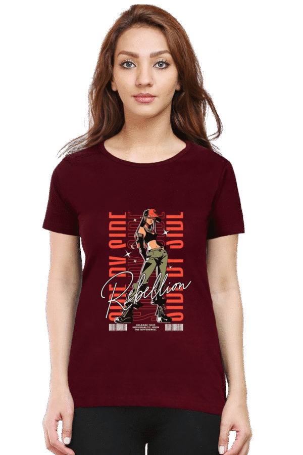 "Rebellion" Graphic with Girl Design