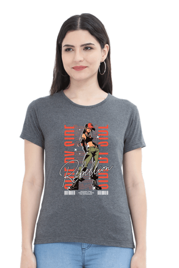 "Rebellion" Graphic with Girl Design - Image 9