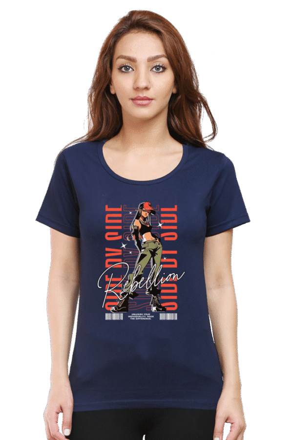 "Rebellion" Graphic with Girl Design - Image 11