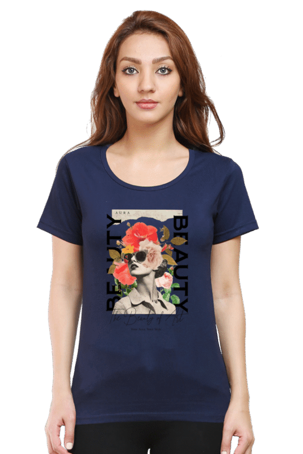 "Beauty" Graphic with Girl & Flower Design - Image 12