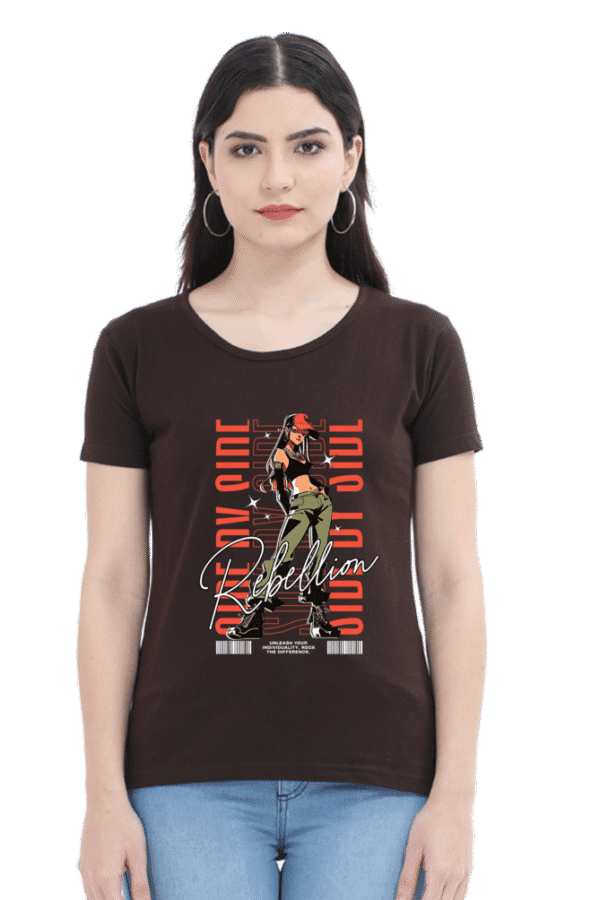 "Rebellion" Graphic with Girl Design - Image 2