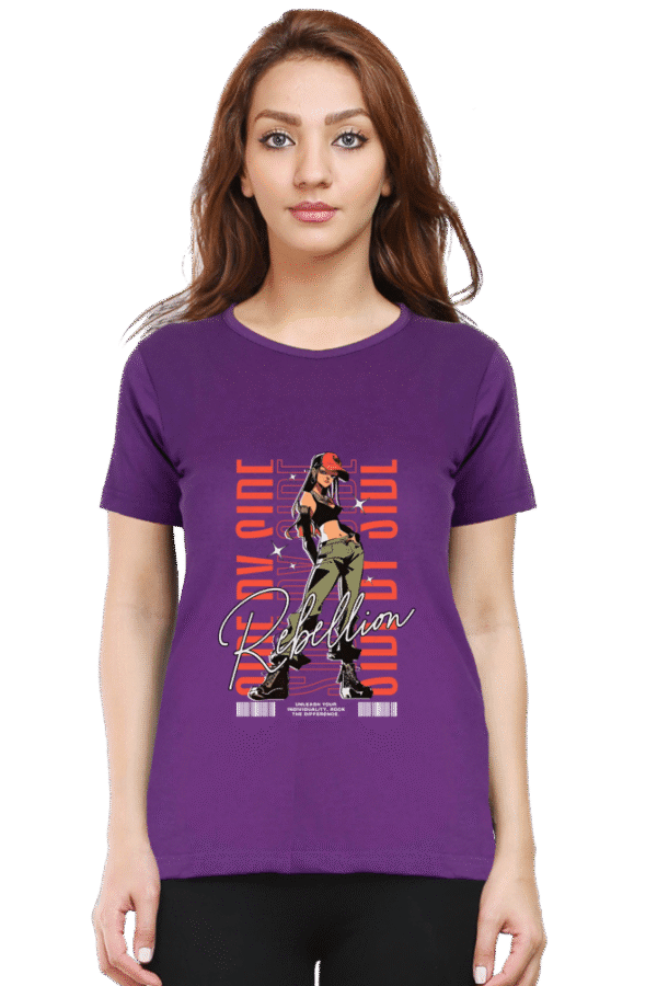 "Rebellion" Graphic with Girl Design - Image 5