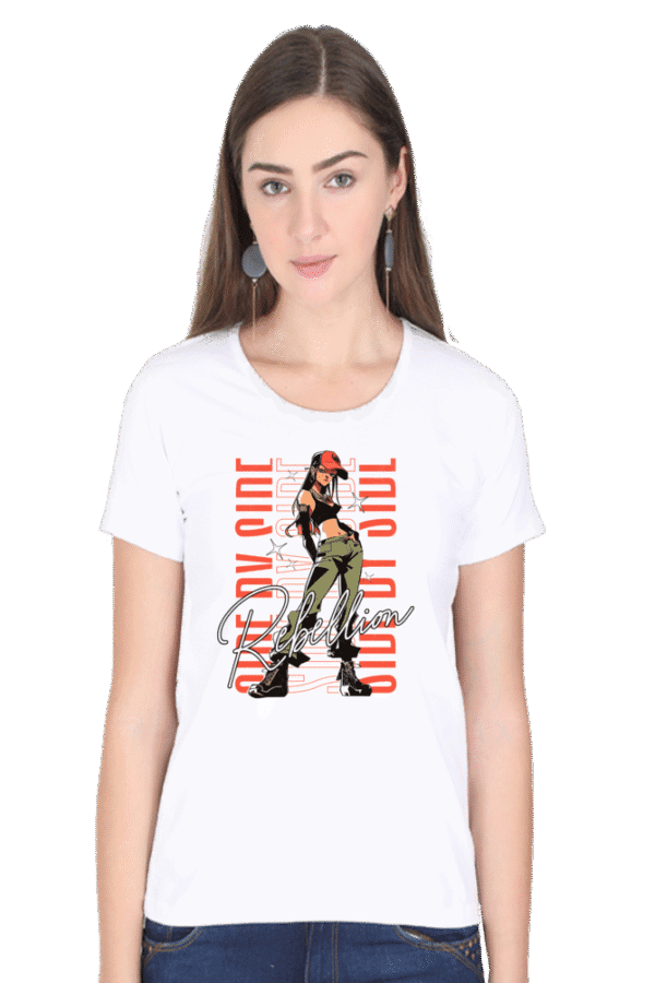 "Rebellion" Graphic with Girl Design - Image 13